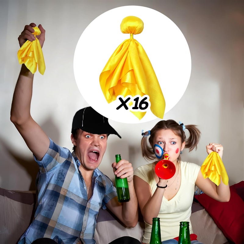 Ahuimeius 16 Pcs Yellow Penalty Flag Football Flags, Referee Flag, Lacrosse,Sports Fan for Football Games Party Accessory Referee Game Party - Image 5